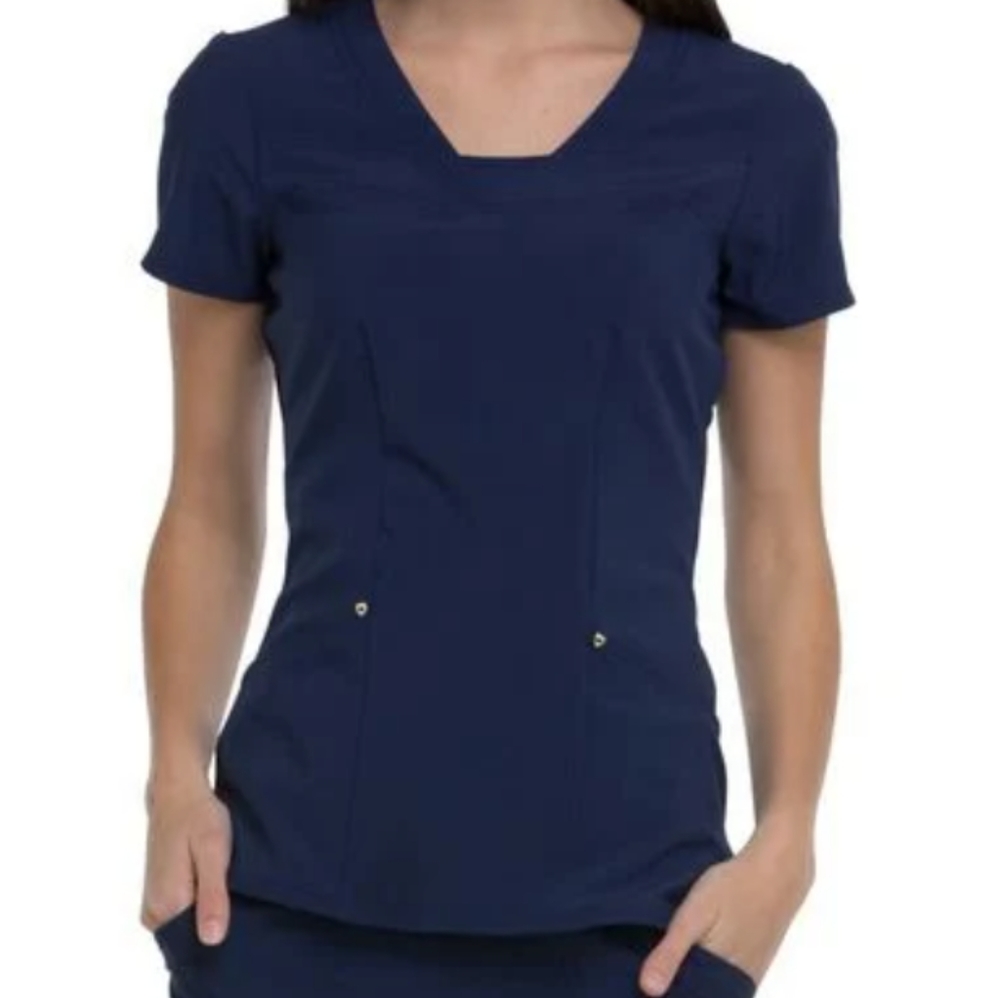 🏷️ Heart Soul • Scrub Top in Navy • Size XS